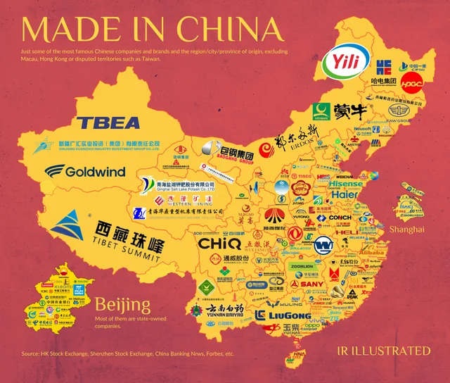 map of made in China 2